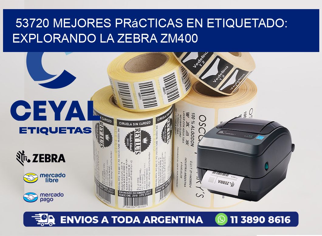 53720 Mejores Prácticas en Etiquetado: Explorando la Zebra ZM400