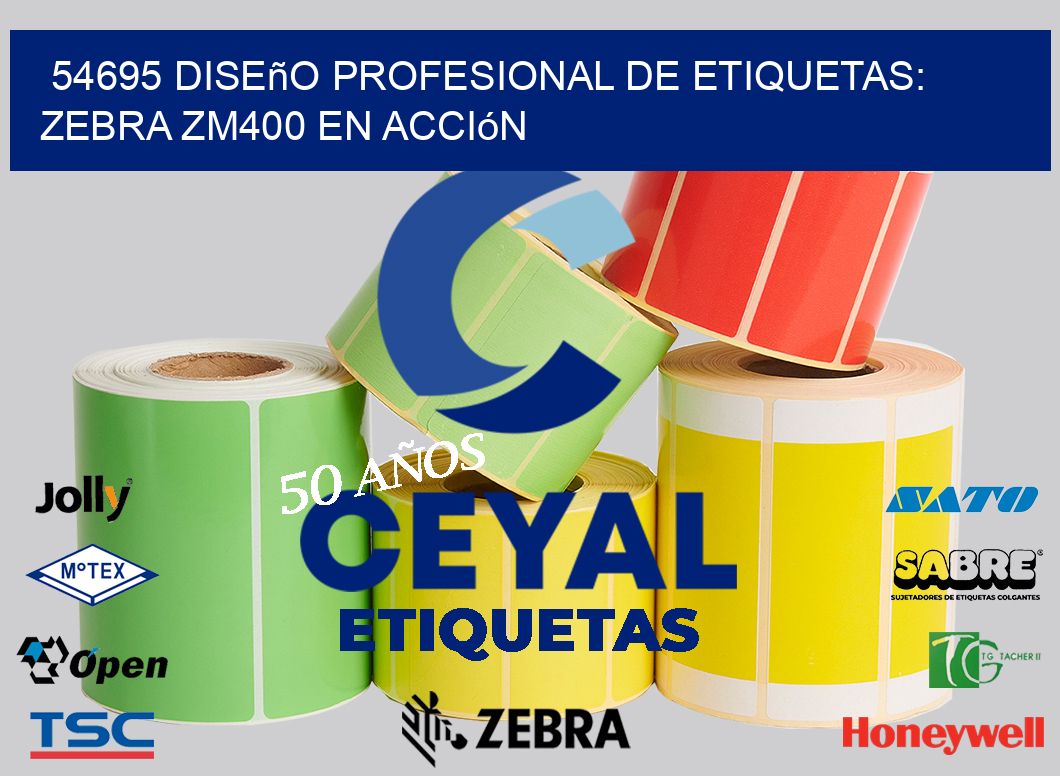 54695 Diseño Profesional de Etiquetas: Zebra ZM400 en Acción