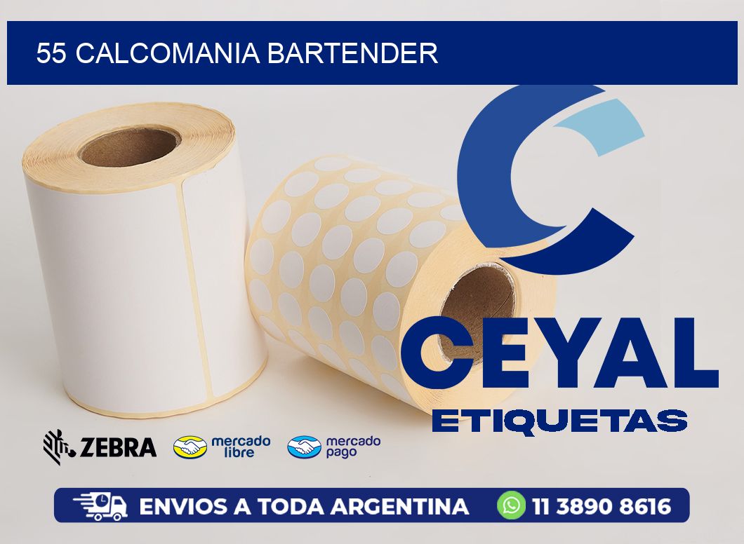 55 CALCOMANIA BARTENDER