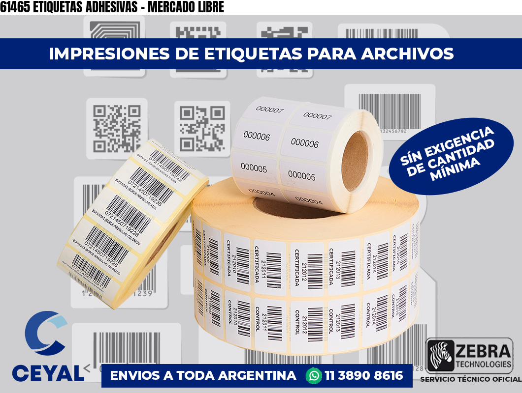61465 ETIQUETAS ADHESIVAS – MERCADO LIBRE