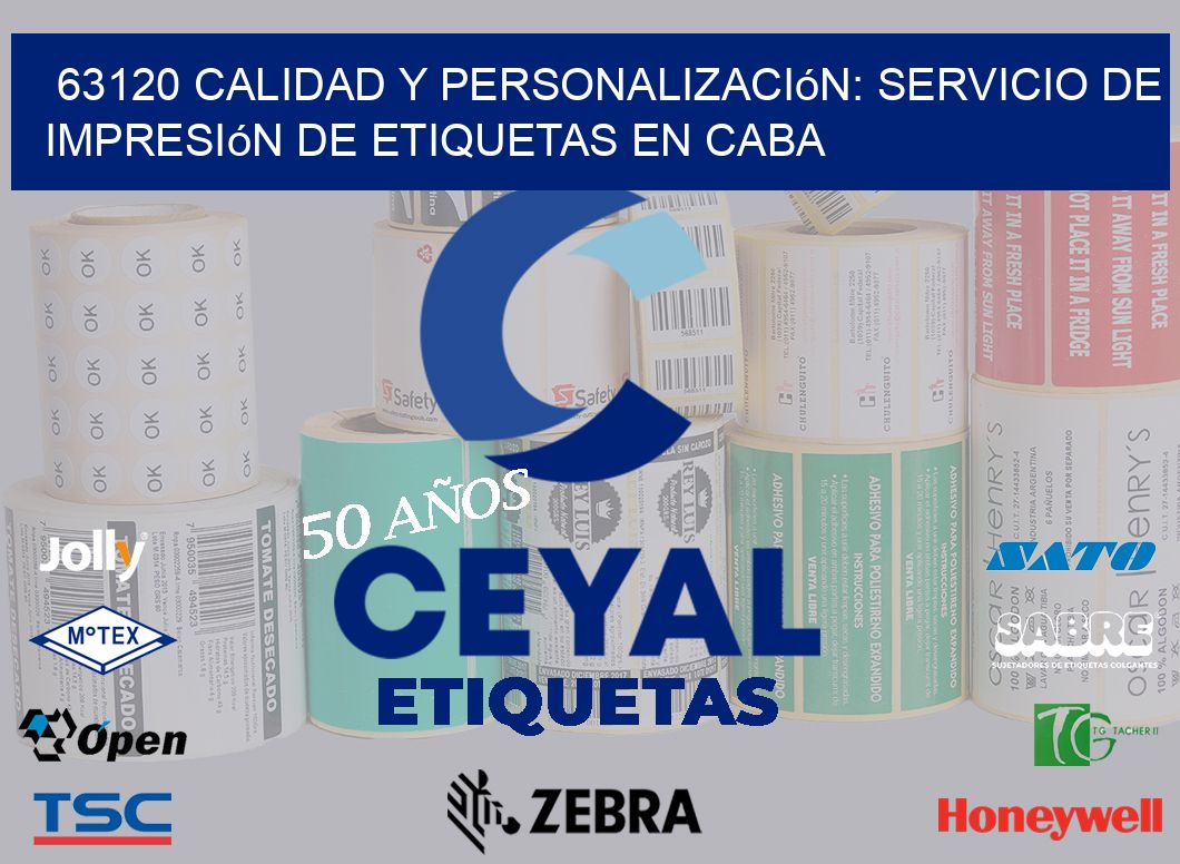 63120 Calidad y Personalización: Servicio de Impresión de Etiquetas en CABA