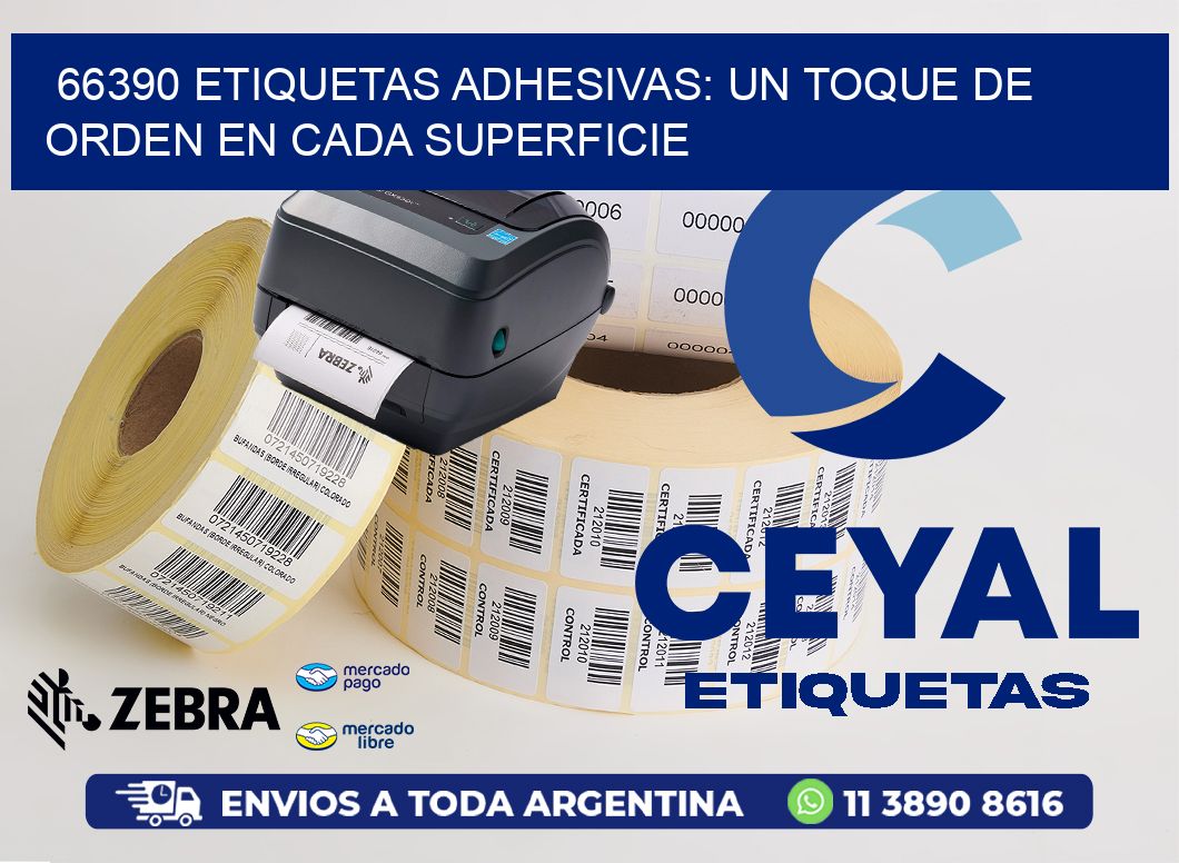 66390 Etiquetas Adhesivas: Un Toque de Orden en Cada Superficie