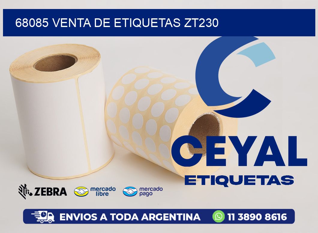 68085 VENTA DE ETIQUETAS ZT230