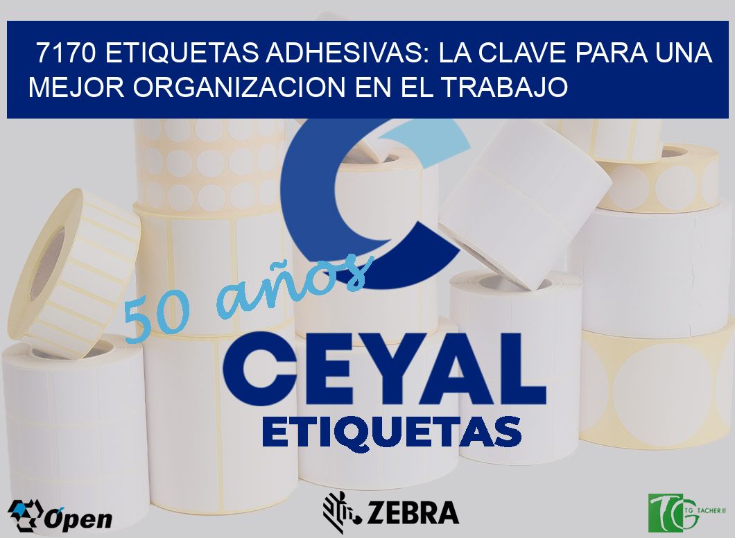 7170 ETIQUETAS ADHESIVAS: LA CLAVE PARA UNA MEJOR ORGANIZACION EN EL TRABAJO