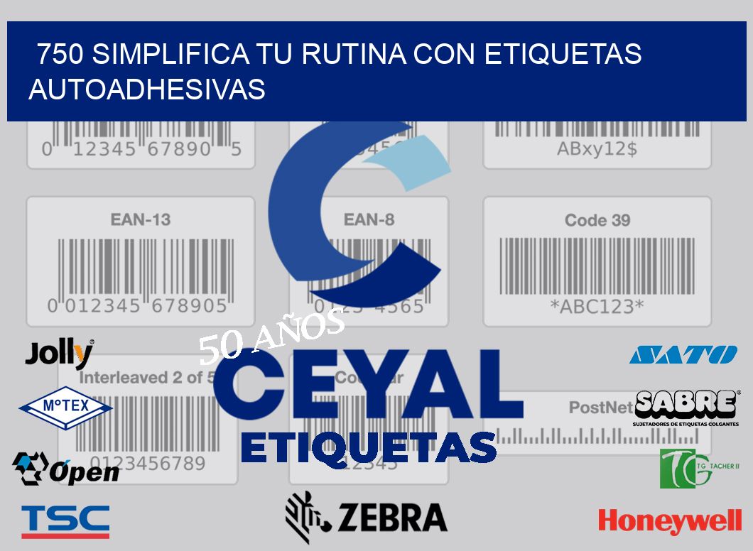 750 Simplifica tu Rutina con Etiquetas Autoadhesivas