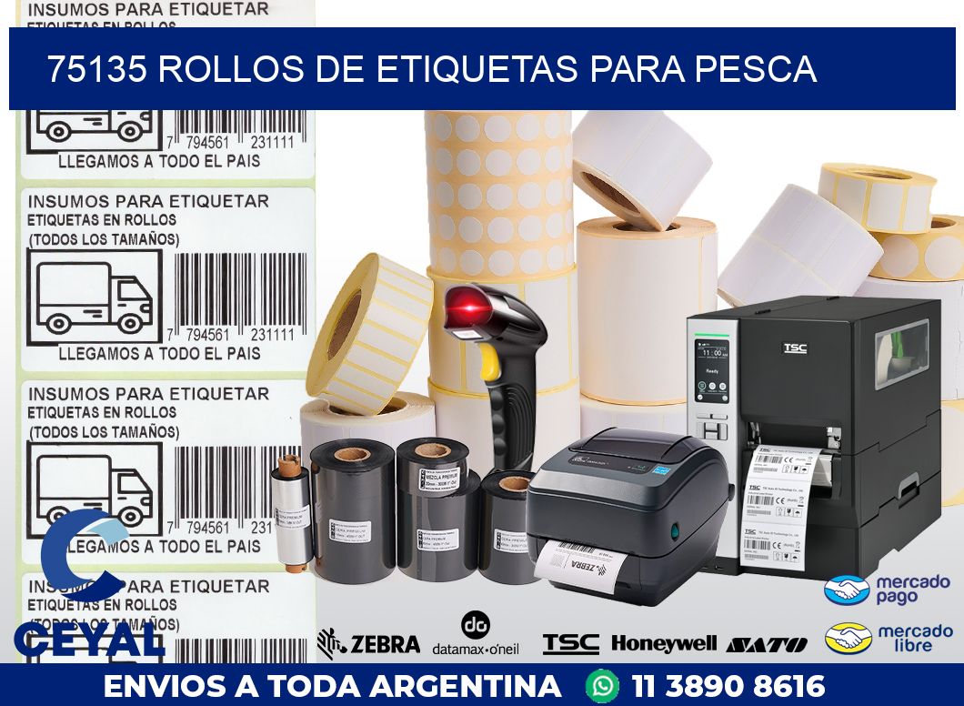 75135 ROLLOS DE ETIQUETAS PARA PESCA