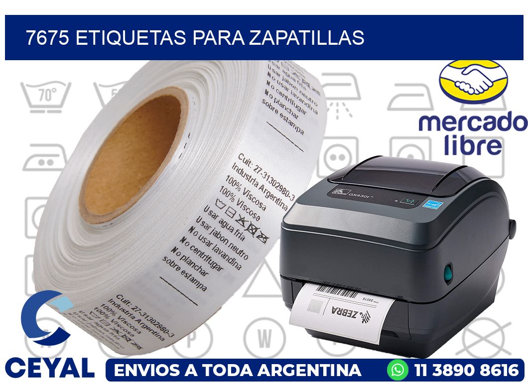 7675 ETIQUETAS PARA ZAPATILLAS