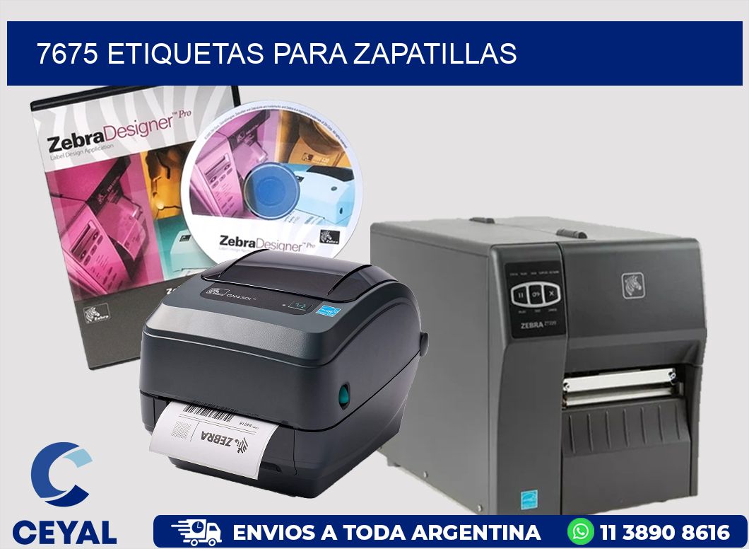 7675 ETIQUETAS PARA ZAPATILLAS
