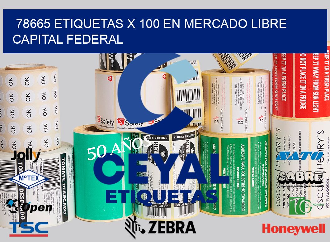 78665 ETIQUETAS X 100 EN MERCADO LIBRE CAPITAL FEDERAL