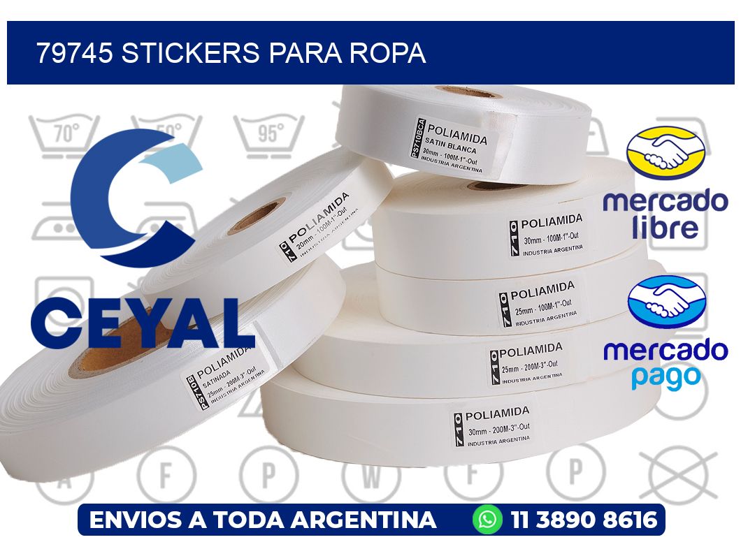 79745 STICKERS PARA ROPA