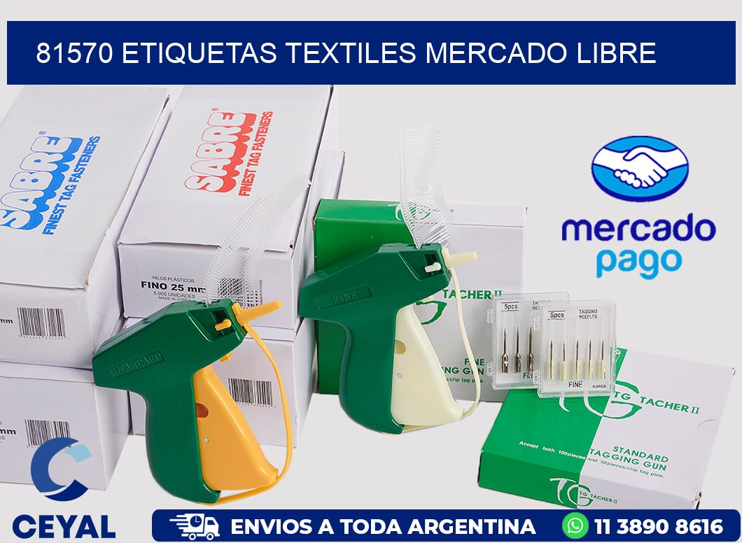 81570 ETIQUETAS TEXTILES MERCADO LIBRE