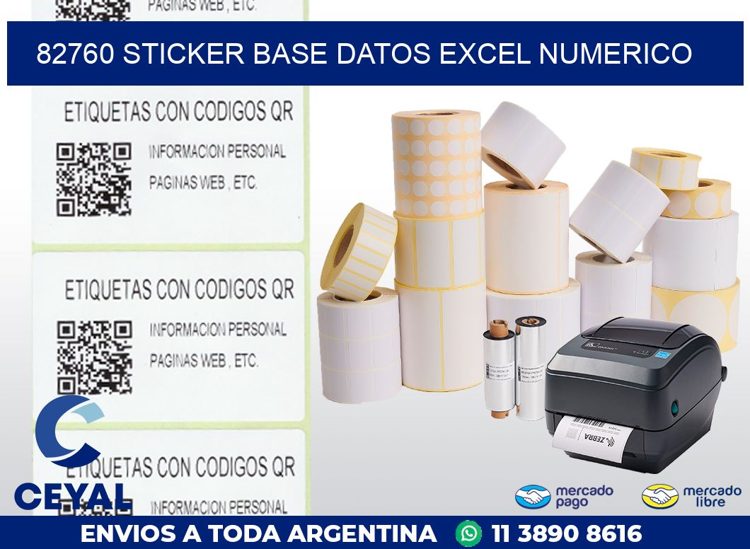 82760 sticker base datos excel numerico