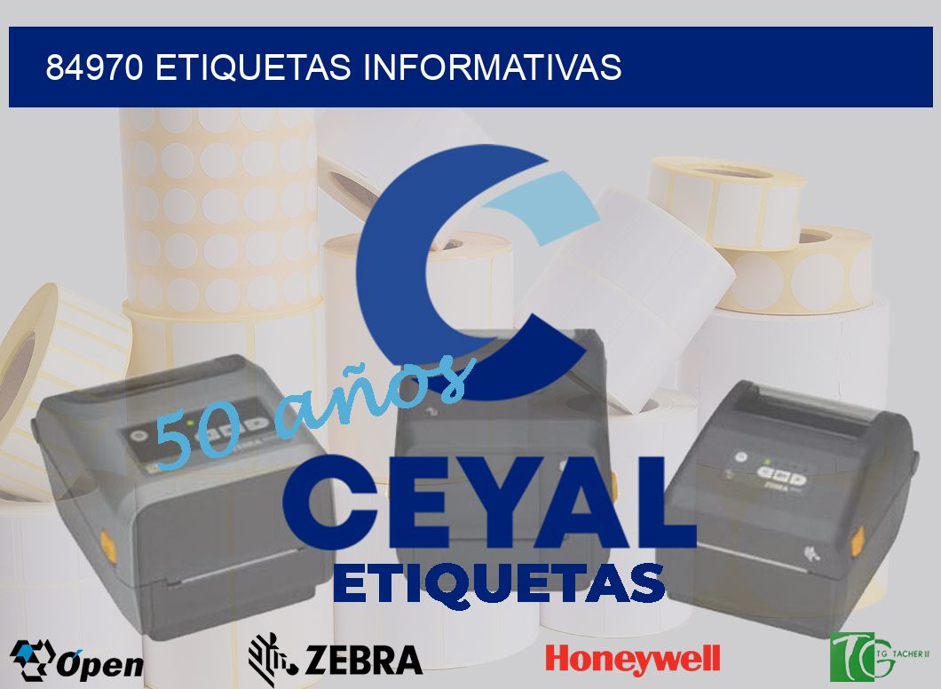84970 etiquetas informativas