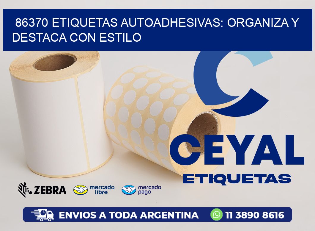 86370 Etiquetas Autoadhesivas: Organiza y Destaca con Estilo