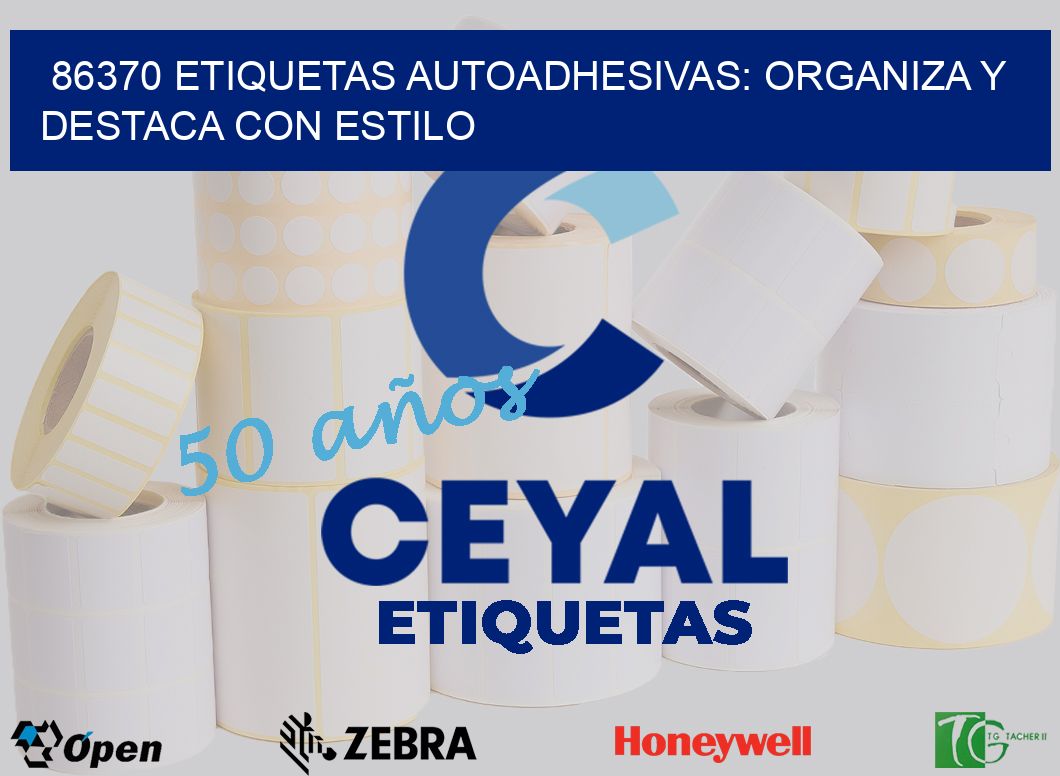 86370 Etiquetas Autoadhesivas: Organiza y Destaca con Estilo