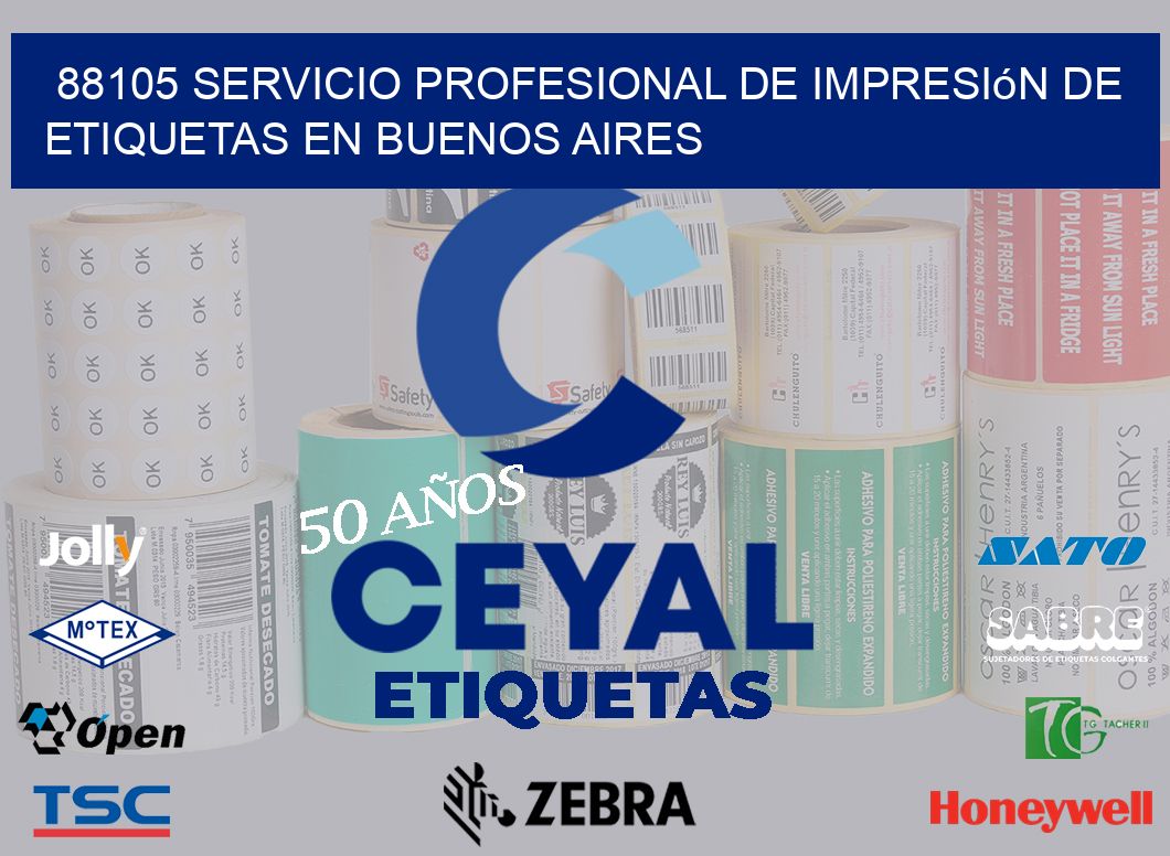 88105 Servicio Profesional de Impresión de Etiquetas en Buenos Aires