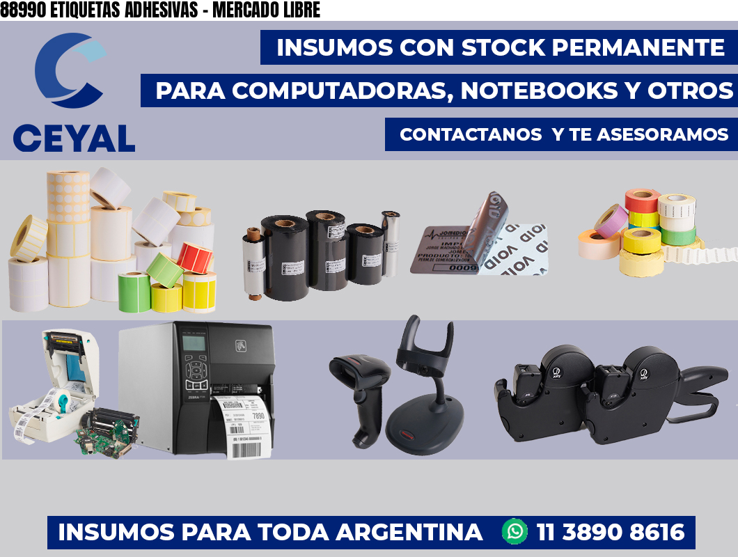 88990 ETIQUETAS ADHESIVAS - MERCADO LIBRE