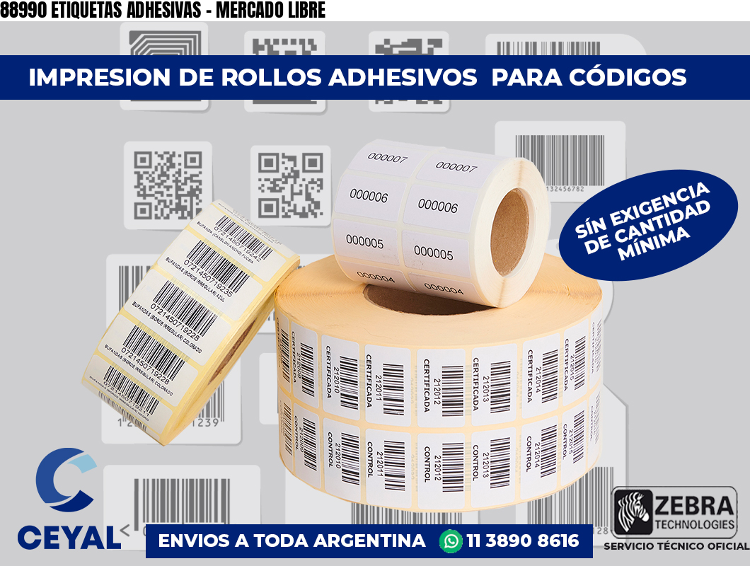 88990 ETIQUETAS ADHESIVAS – MERCADO LIBRE