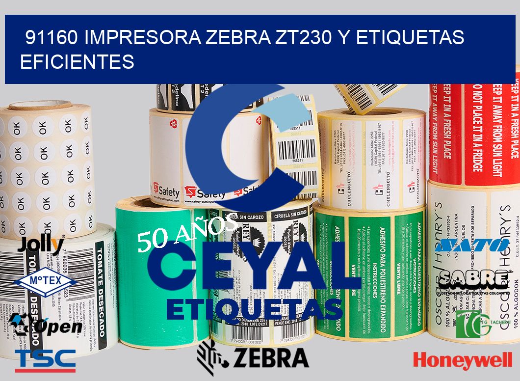 91160 Impresora Zebra ZT230 y Etiquetas Eficientes