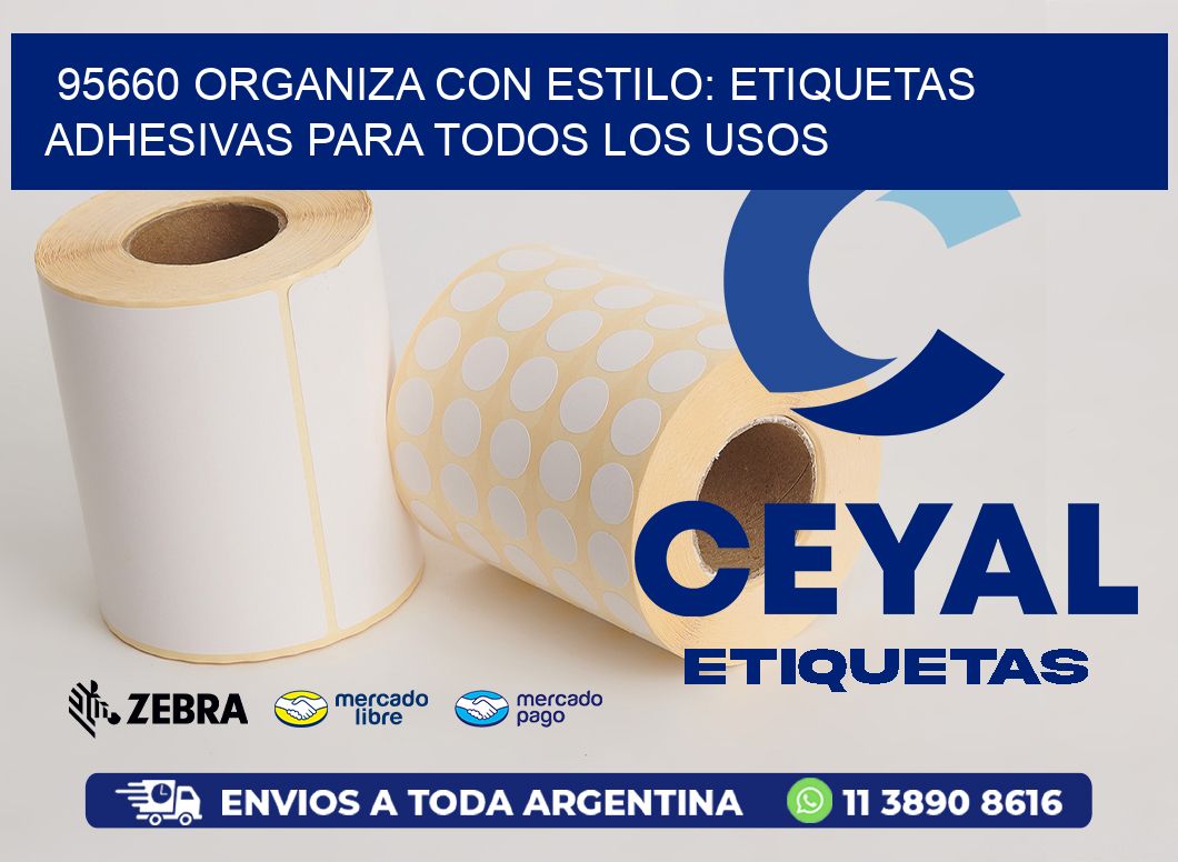 95660 Organiza con Estilo: Etiquetas Adhesivas para Todos los Usos