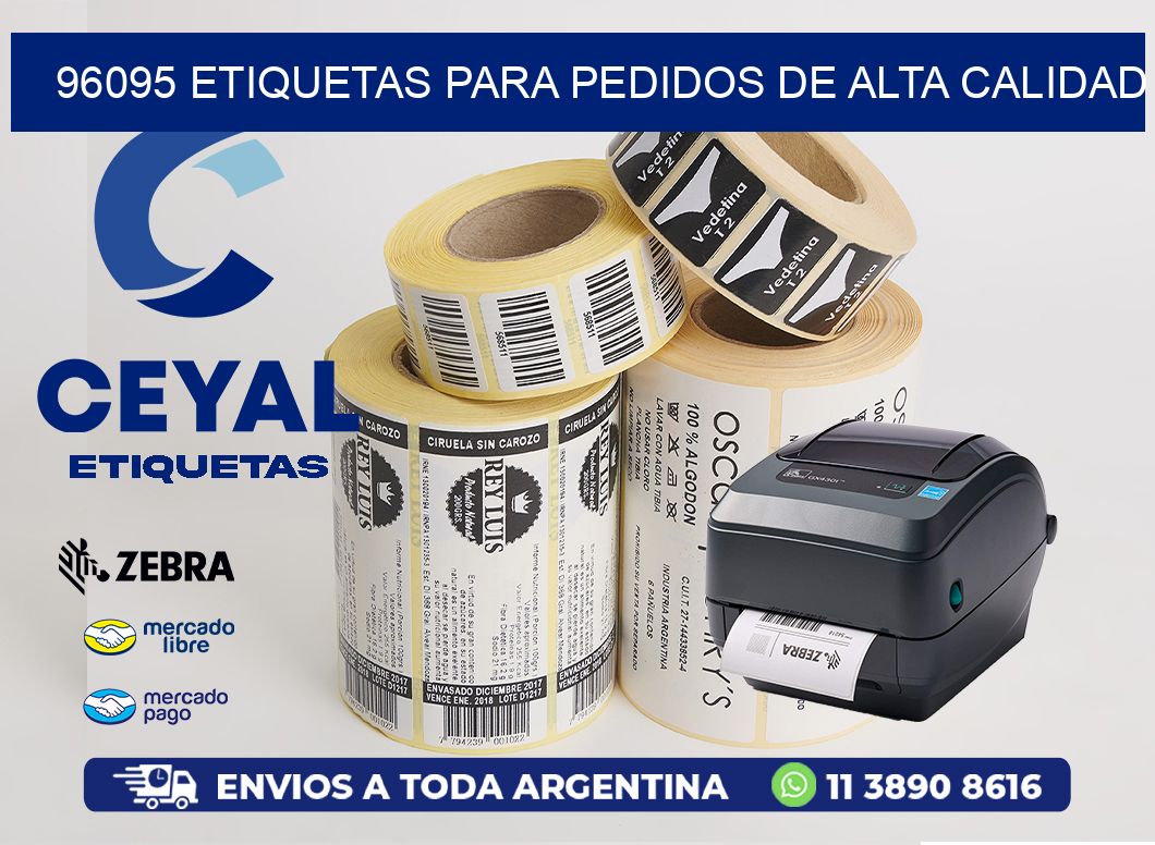 96095 ETIQUETAS PARA PEDIDOS DE ALTA CALIDAD