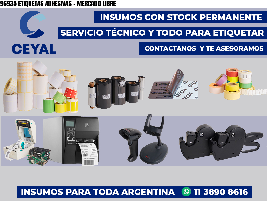 96935 ETIQUETAS ADHESIVAS - MERCADO LIBRE