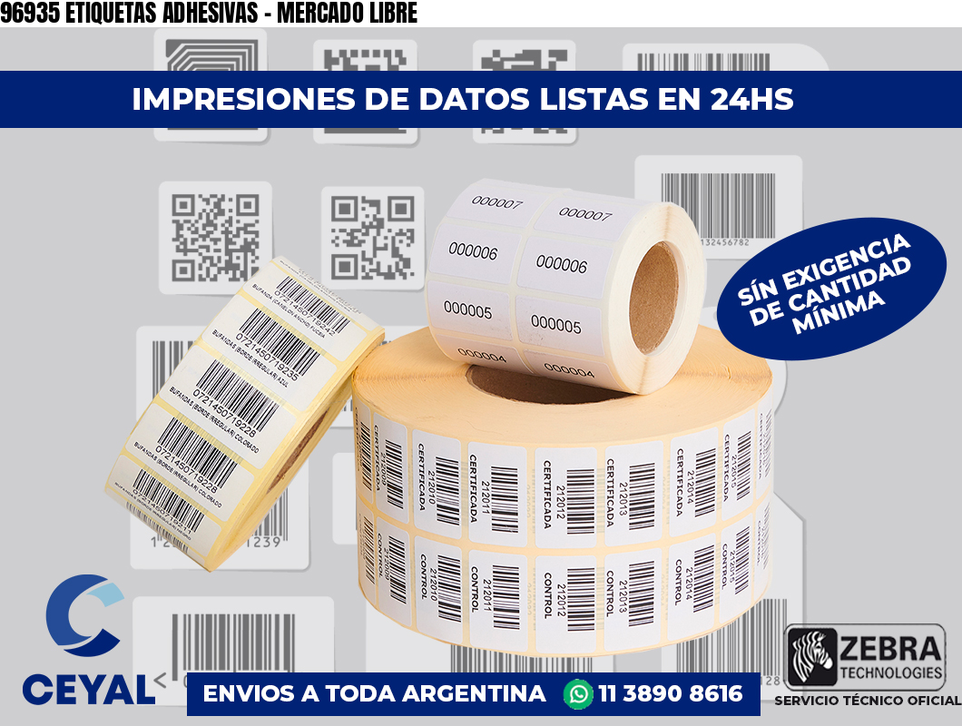 96935 ETIQUETAS ADHESIVAS – MERCADO LIBRE