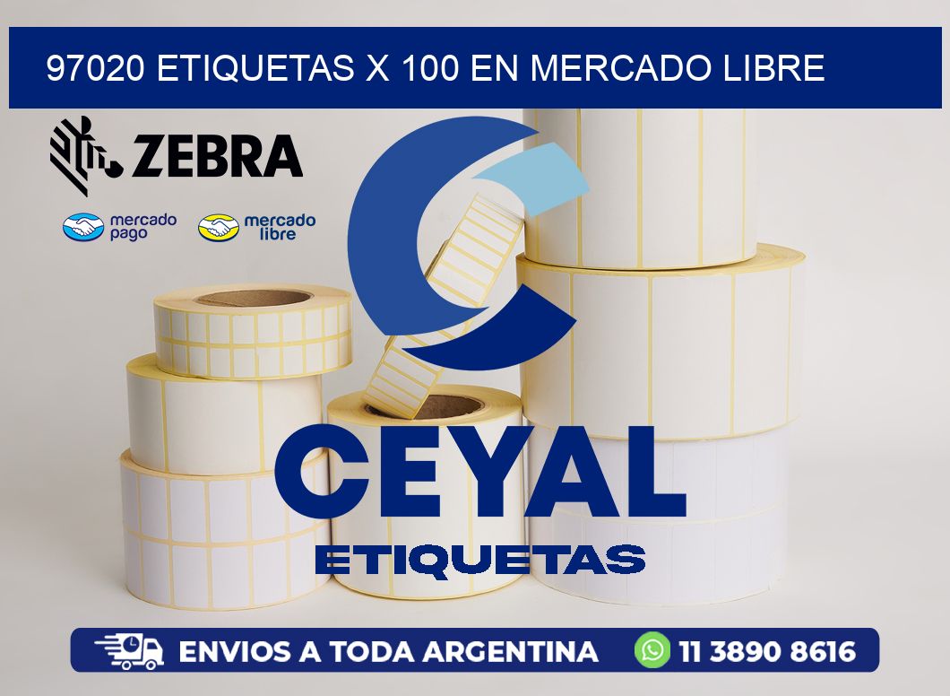97020 ETIQUETAS X 100 EN MERCADO LIBRE