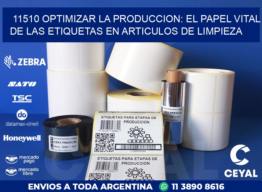 11510 OPTIMIZAR LA PRODUCCION: EL PAPEL VITAL DE LAS ETIQUETAS EN ARTICULOS DE LIMPIEZA