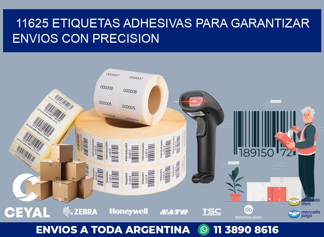 11625 ETIQUETAS ADHESIVAS PARA GARANTIZAR ENVIOS CON PRECISION