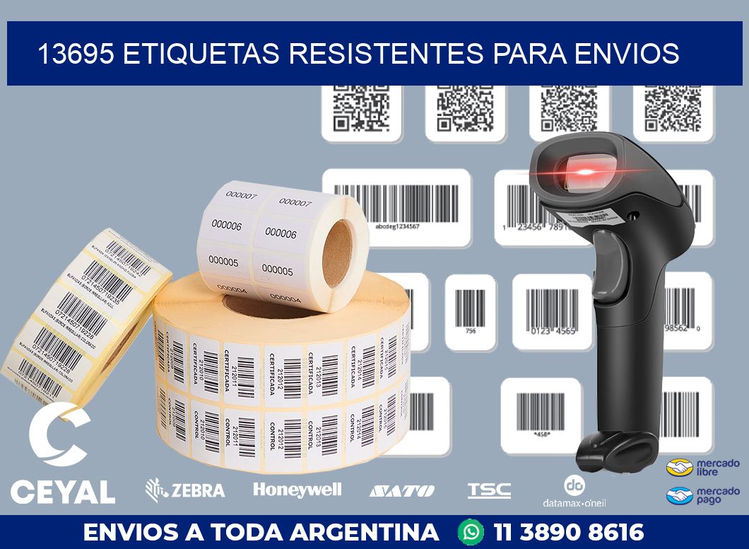 13695 ETIQUETAS RESISTENTES PARA ENVIOS