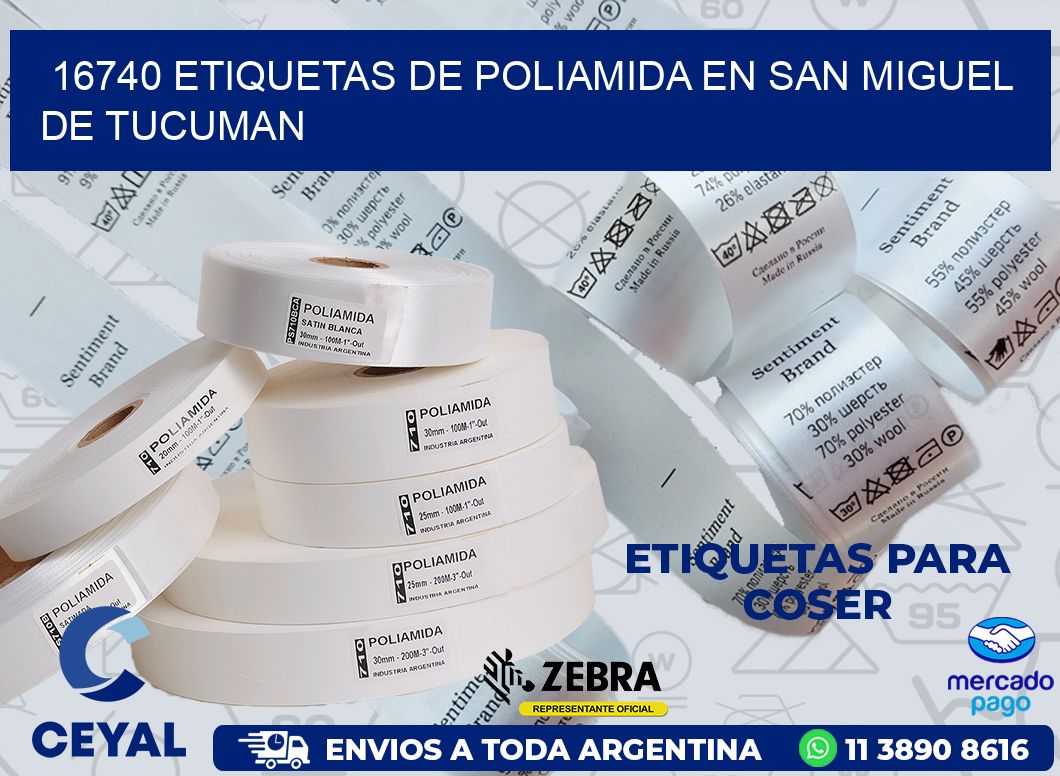16740 ETIQUETAS DE POLIAMIDA EN SAN MIGUEL DE TUCUMAN