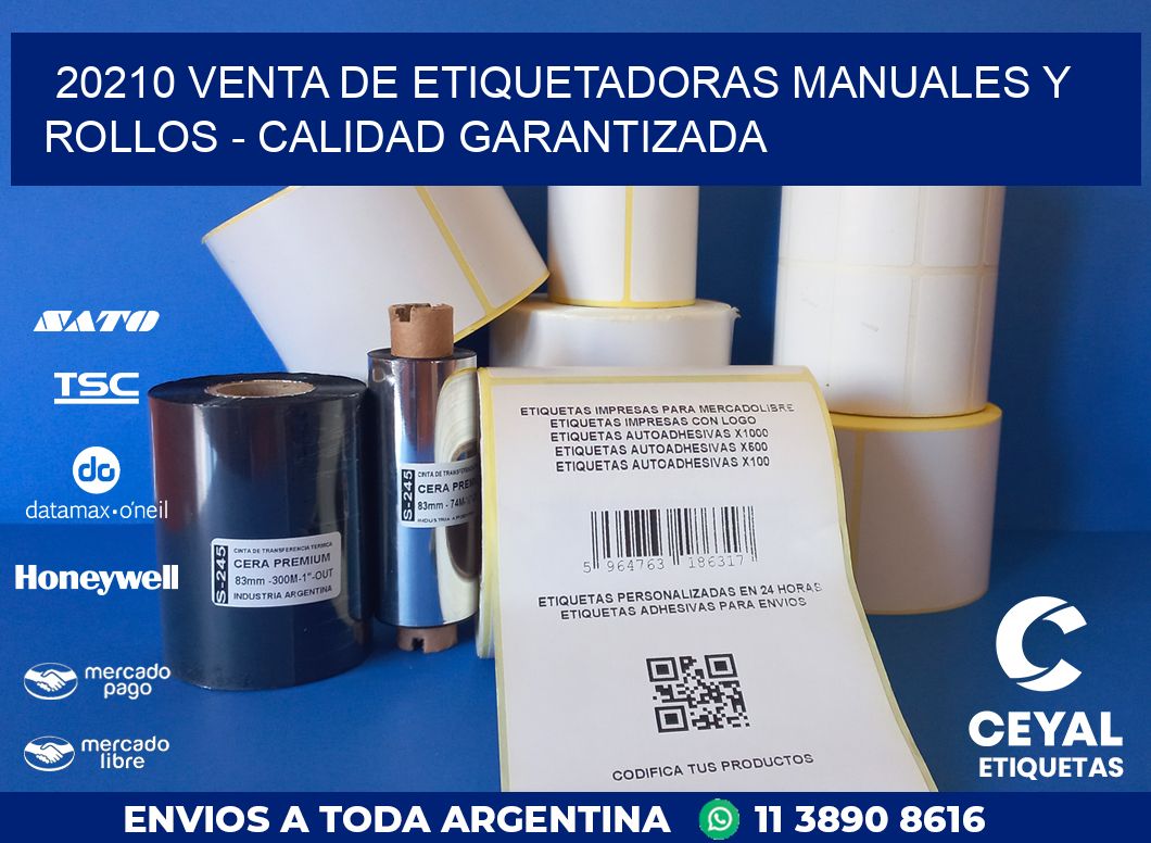 20210 VENTA DE ETIQUETADORAS MANUALES Y ROLLOS – CALIDAD GARANTIZADA