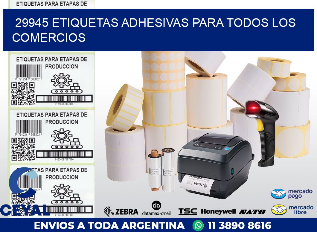 29945 ETIQUETAS ADHESIVAS PARA TODOS LOS COMERCIOS