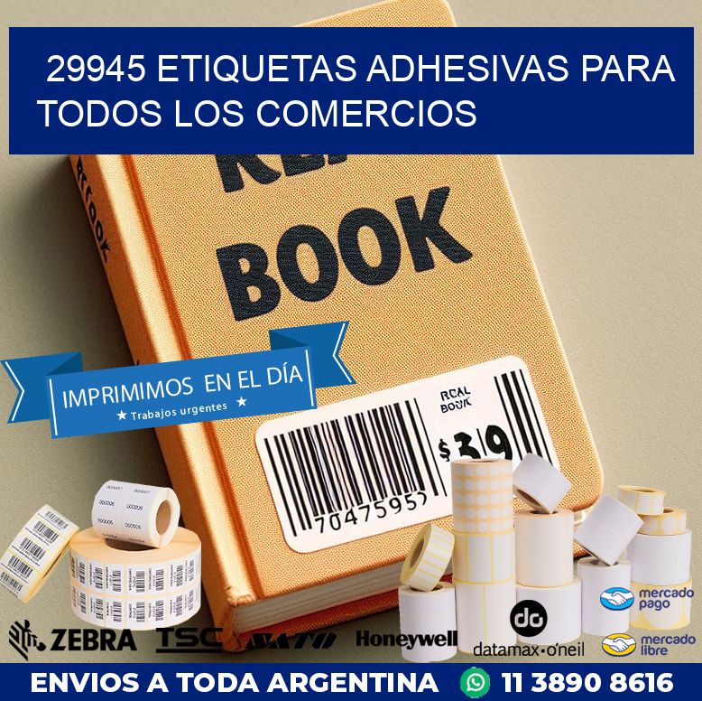 29945 ETIQUETAS ADHESIVAS PARA TODOS LOS COMERCIOS