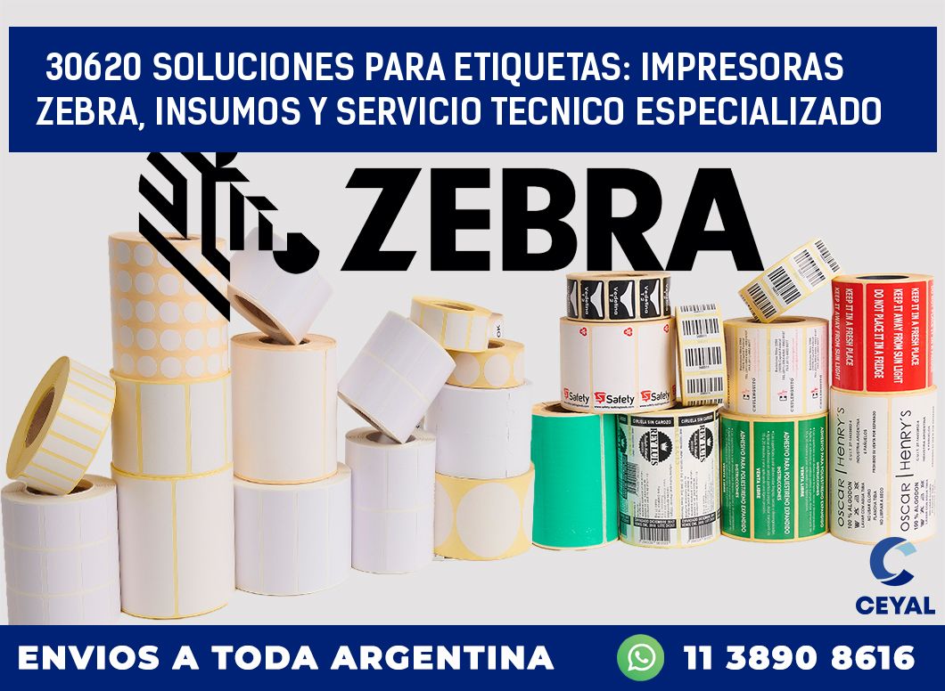 30620 SOLUCIONES PARA ETIQUETAS: IMPRESORAS ZEBRA, INSUMOS Y SERVICIO TECNICO ESPECIALIZADO