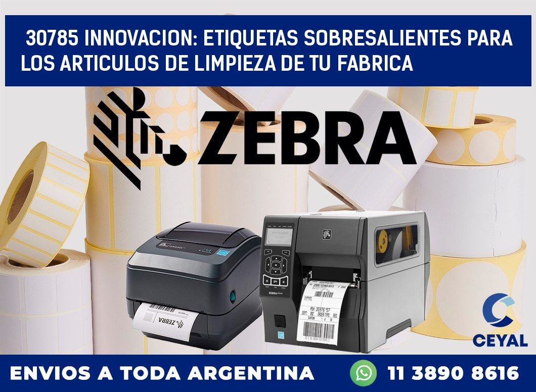 30785 INNOVACION: ETIQUETAS SOBRESALIENTES PARA LOS ARTICULOS DE LIMPIEZA DE TU FABRICA