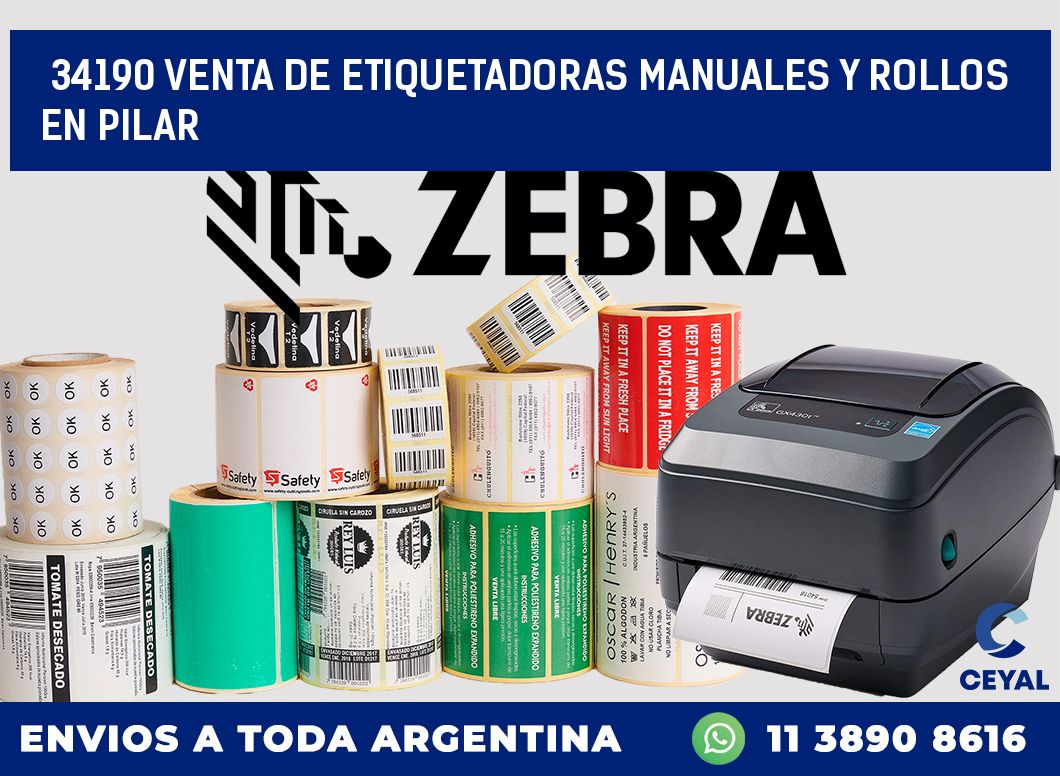 34190 VENTA DE ETIQUETADORAS MANUALES Y ROLLOS EN PILAR