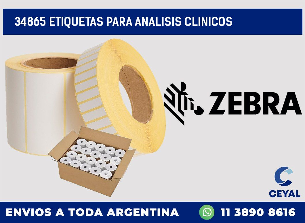 34865 ETIQUETAS PARA ANALISIS CLINICOS