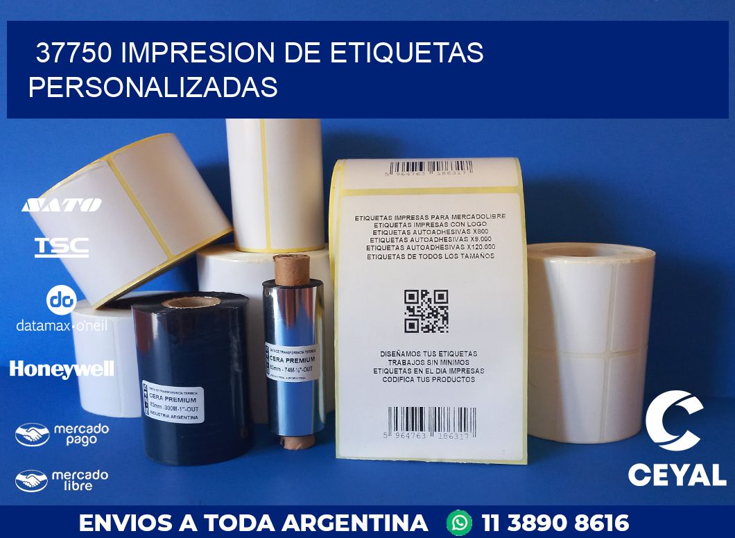 37750 IMPRESION DE ETIQUETAS PERSONALIZADAS