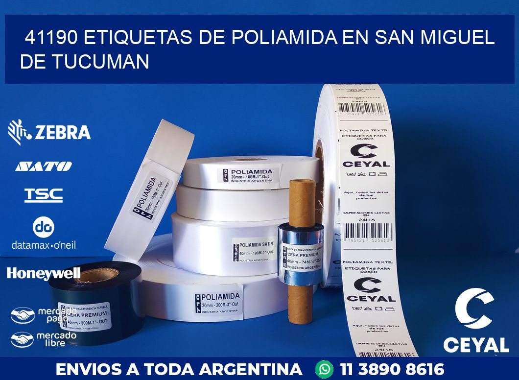 41190 ETIQUETAS DE POLIAMIDA EN SAN MIGUEL DE TUCUMAN