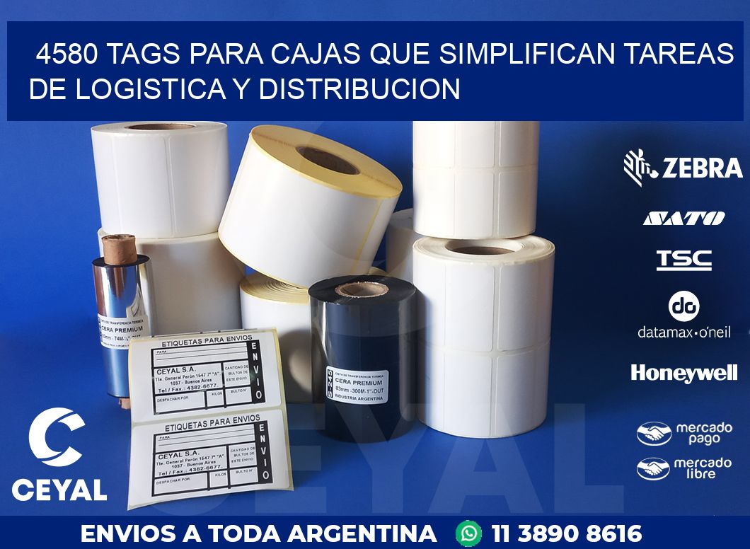 4580 TAGS PARA CAJAS QUE SIMPLIFICAN TAREAS DE LOGISTICA Y DISTRIBUCION