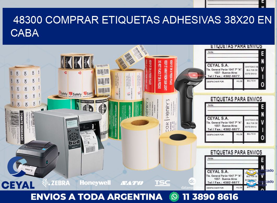 48300 COMPRAR ETIQUETAS ADHESIVAS 38X20 EN CABA