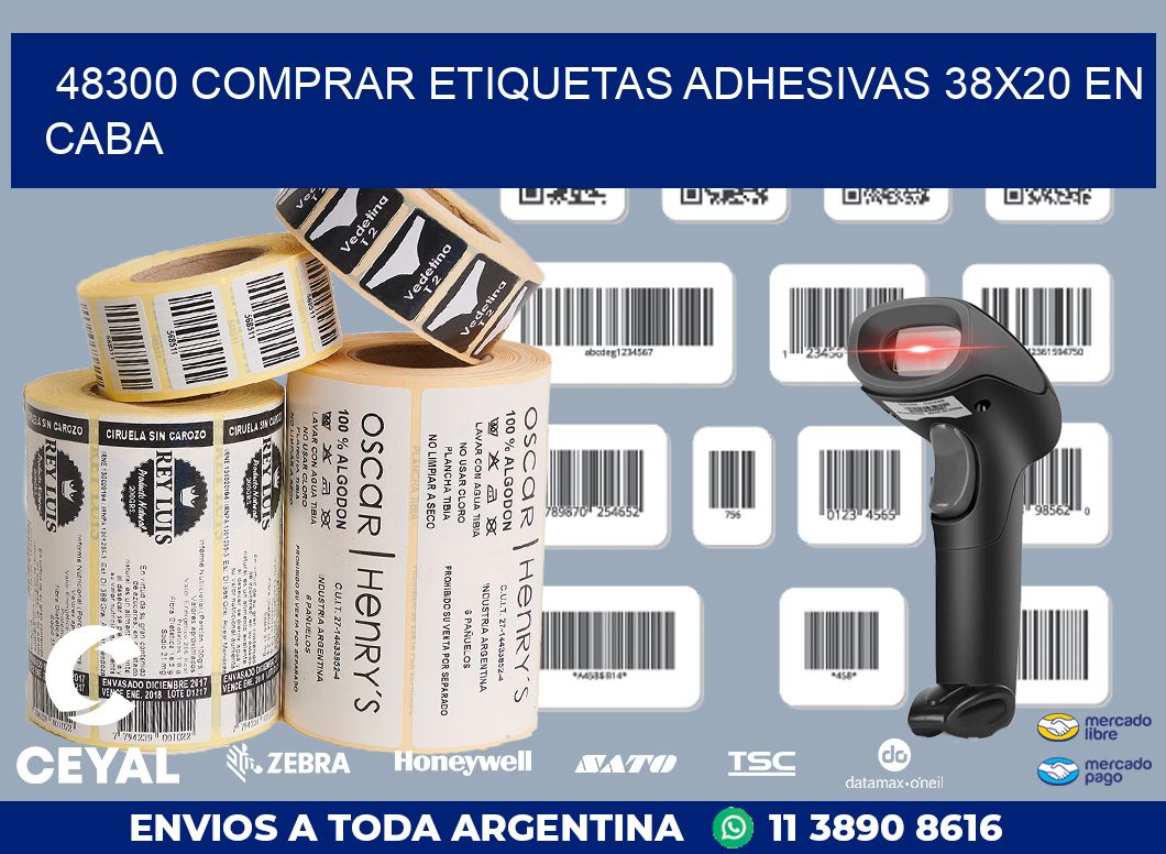 48300 COMPRAR ETIQUETAS ADHESIVAS 38X20 EN CABA