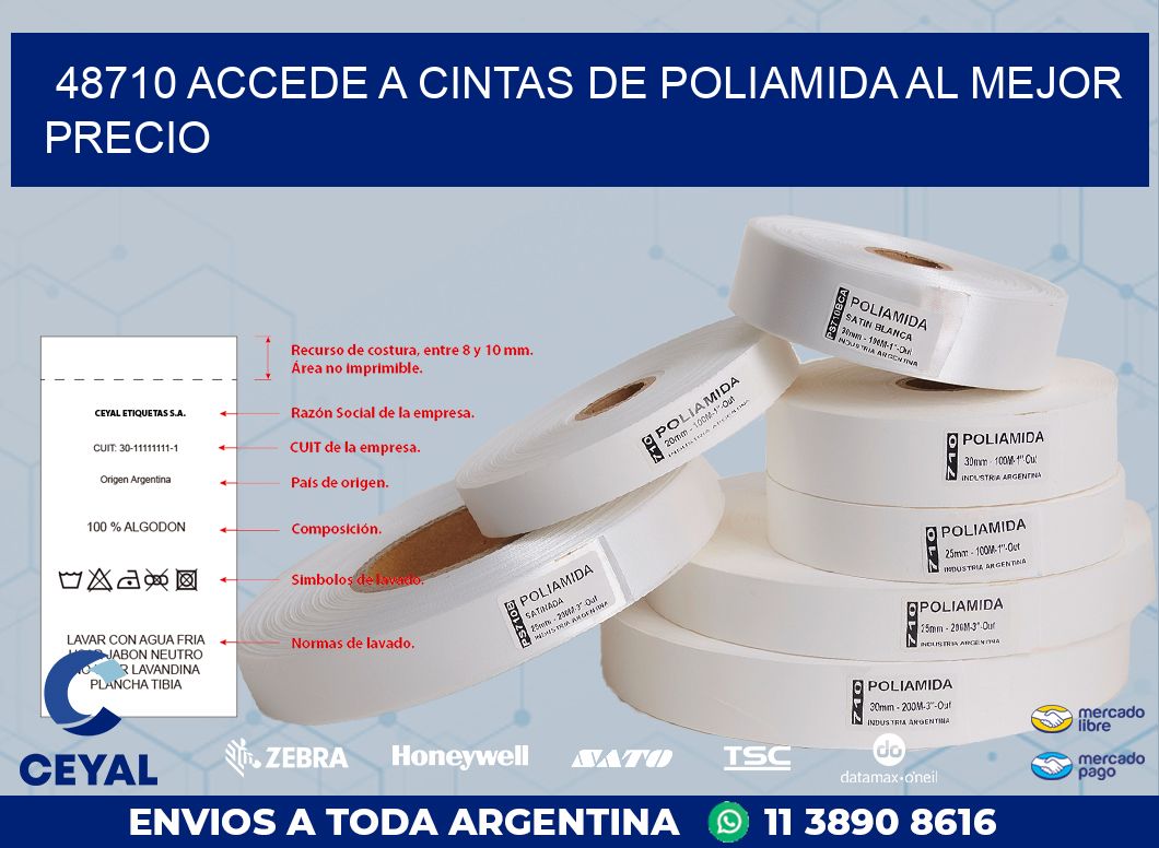 48710 ACCEDE A CINTAS DE POLIAMIDA AL MEJOR PRECIO