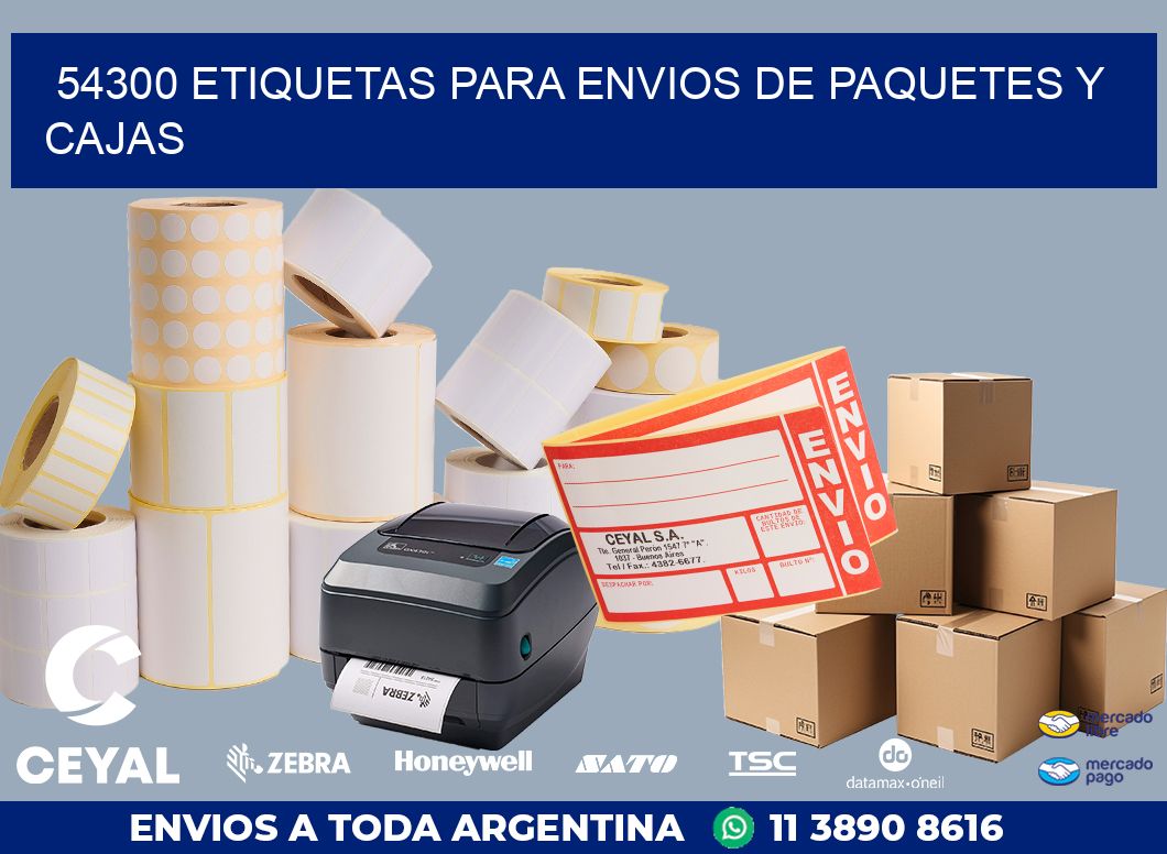 54300 ETIQUETAS PARA ENVIOS DE PAQUETES Y CAJAS