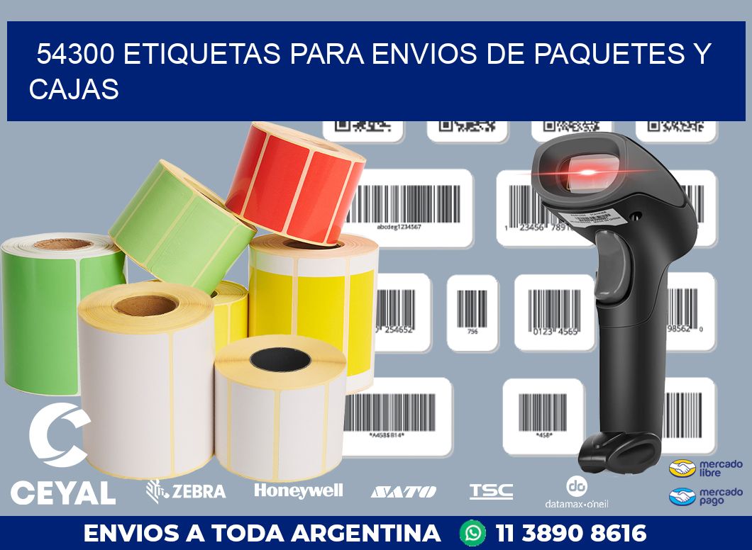 54300 ETIQUETAS PARA ENVIOS DE PAQUETES Y CAJAS