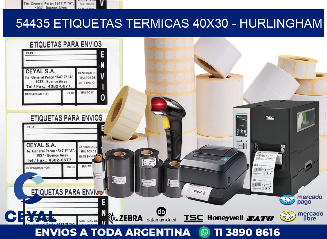 54435 ETIQUETAS TERMICAS 40X30 – HURLINGHAM