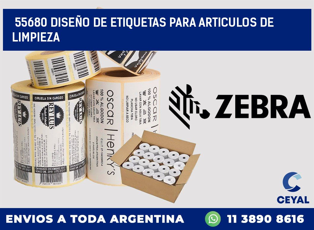 55680 DISEÑO DE ETIQUETAS PARA ARTICULOS DE LIMPIEZA
