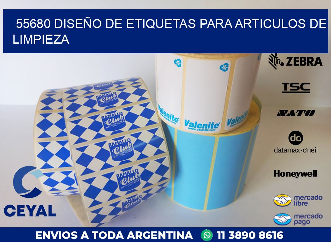 55680 DISEÑO DE ETIQUETAS PARA ARTICULOS DE LIMPIEZA
